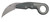 CRKT 4045 Provoke  Compact 2.26" Folding Hawkbill Plain Stonewashed D2 Steel Blade, Stonewashed Aluminum Handle, Includes Pocket Clip - 4045 - 794023404500