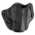 Uncle Mikes-leather(1791) UMOWB2MBLR Outside The Waistband Holster OWB Size 02 Matte Black Leather Belt Slide Fits Glock 17/19 Right Hand - UMOWB2MBLR - 810102212436