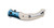 CRKT 7471 Ritual  4.37" Folding Plain Satin 12C27 Sandvik Blade/ Ivory/Blue Resin w/SS Bolster Handle Includes Pocket Clip - 7471 - 794023747102