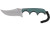 CRKT 2379 Minimalist Persian 2.76" Fixed Recurve Plain Bead Blasted 8Cr13MoV SS Blade/Green Contoured Resin Infused Fiber Handle Includes Lanyard/Sheath - 2379 - 794023237900