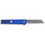 CRKT 7083 CEO Microflipper Micro 2.21" Flipper Sheepsfoot Plain Satin 12C27 Sandvik Blade, Blue Textured w/Silver Liner & Accents Aluminum Handle, Includes Pocket Clip