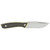 Camillus 19246 Western Crosstrail 4.25" Fixed Drop Point Plain Silver 420 Steel Titanium Bonded Blade, Stag/Antler Delrin Handle, Includes Belt Loop/Sheath - 19246 - 016162192460