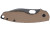 CRKT 5317B Pilar III 2.97" Folding Spear Point Plain Stonewashed D2 Steel Blade, Brown G10/SS Handle - 5317B - 794023531756