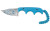 CRKT 2387O Minimalist Bowie Cthulhu 2.13" Fixed Clip Point Plain Satin w/Blue Etching 8Cr13MoV SS Blade/3" Blue Textured Polypropylene Handle Includes Lanyard/Sheath - 2387O - 794023238778