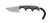 CRKT 2387 Minimalist Bowie 2.13" Fixed Clip Point Plain Satin 8Cr13MoV SS Blade/3" Green Textured Polypropylene Handle w/Black Lanyard                                                                   - 2387                   - 794023238709