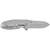 CRKT 2492 SQUID Assisted 2.37" Folding Drop Point Plain Bead Blasted 8Cr14MoV SS Blade/Stonewashed 2Cr13 Stainless Handle Includes Pocket Clip