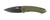 CRKT 2520 Tuna  3.22" Folding Plain Stonewashed 8Cr14MoV SS Blade Black/Green G10/SS Handle Includes Pocket Clip - 2520 - 794023252002