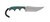 CRKT 2394 Minimalist Katana 3.56" Fixed Plain Bead Blasted 8Cr13MoV SS Blade/ Green Resin Infused Fiber Handle Includes Lanyard - 2394 - 794023239409