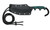 CRKT 2394 Minimalist Katana 3.56" Fixed Plain Bead Blasted 8Cr13MoV SS Blade/ Green Resin Infused Fiber Handle Includes Lanyard - 2394 - 794023239409