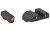 Glock OEM Night Sight Set Ameriglo .200 Front Sight Green Tritium Orange Outline - 47285 - 764503026348