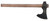 CRKT 2736 Berserker  4.65" Blade 1055 Carbon Steel Blade/Tennessee Hickory Handle 19" Long Axe w/Hammer - 2736 - 794023273601