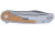 CRKT 6070 Padawan  3.01" Folding Wharncliffe Plain Brushed Satin 14C28N Steel Blade, SS w/G10 Coyote Tan Overlays Handle - 6070 - 794023607000