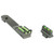 Hiviz LiteWave Front and Rear Sight for Henry Rifles Green