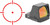 Holosun Ronin HS507 Competition Reflex Sight 32 MOA Circle Dot Reticle 1.1x0.9 Lens for Handguns - RONINHS507COMPRD - 810047073208