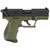 Walther Arms 5120715 P22 Q Military 22 LR 10+1 3.42" Steel/Threaded Barrel, Matte Black Tenifer Serrated/Steel Slide, OD Green Polymer Frame w/Picatinny Rail, Black Interchangeable Backstrap Grips - 5120715 - 723364214554
