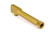 Faxon Firearms Glock 19 Fluted 416R Barrel TiN Gold Threaded 1/2x28 Gen1-5