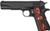 Auto-Ordnance 1911BKOW 1911 A1 GI Spec 45 ACP 7+1, 5" Stainless Steel Barrel, Matte Black Serrated Carbon Steel Slide & Frame w/Beavertail, Checkered Wood w/Integrated US Logo Grip - 1911BKOW - 602686251136