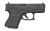 Glock UA265S201 G26 Gen5 Sub-Compact 9mm Luger 10+1 3.43" Black GMB Barrel, Black nDLC Serrated Slide, Black Polymer Frame, Black Textured w/Interchangeable Backstrap Grip, Ambidextrous, USA Made - UA265S201 - 764503037337