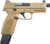 FN 66100383 509T  9mm Luger 10+1 4.50" Black Steel Threaded Barrel, Flat Dark Earth Optic Cut/Serrated Stainless Steel Slide, Flat Dark Earth Polymer Frame w/Picatinny Rail - 66100383 - 845737009144