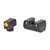 Rival Arms RA2A231G Glock 42 43 48 Night Sights Green Tritium Orange Front Rear Green
