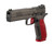 Dan Wesson 92013 DWX  9mm Luger 10+1 4.95" Black Match Grade Barrel, Black DLC Optics Ready Serrated Steel Slide, Black Aluminum Frame w/Beavertail & Picatinny Rail, Red Textured Aluminum Grip - 92013 - 806703920139