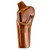 Galco DAO106 DAO  OWB Tan Leather Belt Slide Fits S&W L Frame Fits 6" Barrel Right Hand - DAO106 - 601299177260