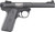 Ruger  Mark IV 22/45 22 LR 10+1, 5.50" Stainless Bull Barrel, Blued Drilled & Tapped Steel Receiver & Polymer Frame,  Black Checkered Polymer Grip Ambidextrous - 40187 - 736676401871