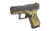 Glock G43X 9mm Luger 3.41in Barrel 10rd Distressed Black and Gold Cerakote - 300-118-0300-08 - 810105516296