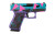 Glock G43X 9mm Luger 3.41in 10rd Cerakote Purple Cyan Pink - PX4350204 - 810105513424
