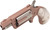North American Arms 22MSROSE Mini-Revolver  22 Mag 5 Shot 1.13" Rose Gold Cerakote Stainless Steel Barrel & Frame, Rose Gold/Stainless Cylinder, White Pearlite Grip, Stainless Exposed Hammer, - 22MSROSE - 744253003936
