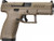 CZ P-10 C 9mm Luger 3.74in 15+1 Flat Dark Earth Polymer Frame Optic Cut