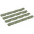 Ergo 4332OD WedgeLok Slot Cover  OD Green Rubber, 7 Slot Low Profile w/Aggressive Texture 4 Per Pack