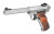 Ruger 40112 Mark IV Competition 22 LR 10+1 6.88" Satin Stainless Slab-Sided Bull Barrel, Satin Stainless Steel/Optic Ready Slide, Checkered Laminate w/Thumbrest Grip - 40112 - 736676401123