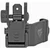 UTG Pro Accu-Sync 45 Flip Rear Sight Offset 45 Picatinny Weaver Mount Matte Finish for Long Guns
