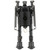 Firefield FF34023 Compact  Bipod 6-9" Black Aluminum Swivel Stud Attachment or Picatinny Rail (Adapter Included)
