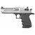 Magnum Research DE50L5BC Desert Eagle L5 50 AE 5" with Muzzle Brake 7+1 Black Hardcoat Anodized Aluminum Frame Brushed Chrome Carbon Steel Slide Black Hogue Wraparound Rubber Grip - DE50L5BC - 761226089674