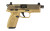 FN 66101009 502 Tactical 22 LR 10+1 4.60" Black Steel Threaded Barrel, Flat Dark Earth Optic Ready/Serrated Slide & Polymer Frame w/Picatinny Rail, FDE Textured Polymer Grip, Ambidextrous - 66101009 - 845737013271