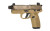 FN 66101009 502 Tactical 22 LR 10+1 4.60" Black Steel Threaded Barrel, Flat Dark Earth Optic Ready/Serrated Slide & Polymer Frame w/Picatinny Rail, FDE Textured Polymer Grip, Ambidextrous - 66101009 - 845737013271