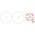 Trijicon Credo HX 1 through 8x28mm 34mm Tube LED Red Green MRAD Segmented Circle Reticle Scope - 2900032 - 719307403062