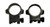 Ruger 90407 Standard Steel Scope Ring Set 30mm High Matte Blued for M77 Rifles