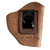 Uncle Mikes-leather(1791) UMIWB2BRWA Inside the Waistband  IWB Size 02 Brown Leather Belt Clip Fits Small Frame Revolver Right Hand - UMIWB2BRWA - 810102212306