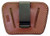 PSP 036 Belt Slide  IWB/OWB Tan Leather Belt Clip/Slide Fits Small/Med Semi-Auto Ambidextrous - 036 - 797053100367