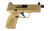 FN 66100746 509MT  9mm Luger 10+1, 4.50" Black Target Crown/Threaded Steel Barrel, Flat Dark Earth Optic Cut/Serrated Steel Slide, Flat Dark Earth Polymer Frame w/Picatinny Rail, Ambidextrous - 66100746 - 845737011611