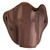 Uncle Mikes-leather(1791) UMOWB4MBLR Outside The Waistband  OWB Size 04 Matte Black Leather Belt Slide Fits Sig P320 Right Hand - UMOWB4MBLR - 810102212474