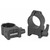 Warne Maxima Vertical Quick Detach Scope Rings Matte 1 Inch High Weaver Picatinny - 202LM - 656813000302