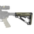 Hogue 15240 OverMolded Collapsible Buttstock OD Green OverMolded Rubber Black Synthetic AR-15, M16, M4