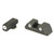 AmeriGlo Gl430 Classic Tritium Sight Set Glock 42/43 Green Front White Outline - GL430 - 644406908746