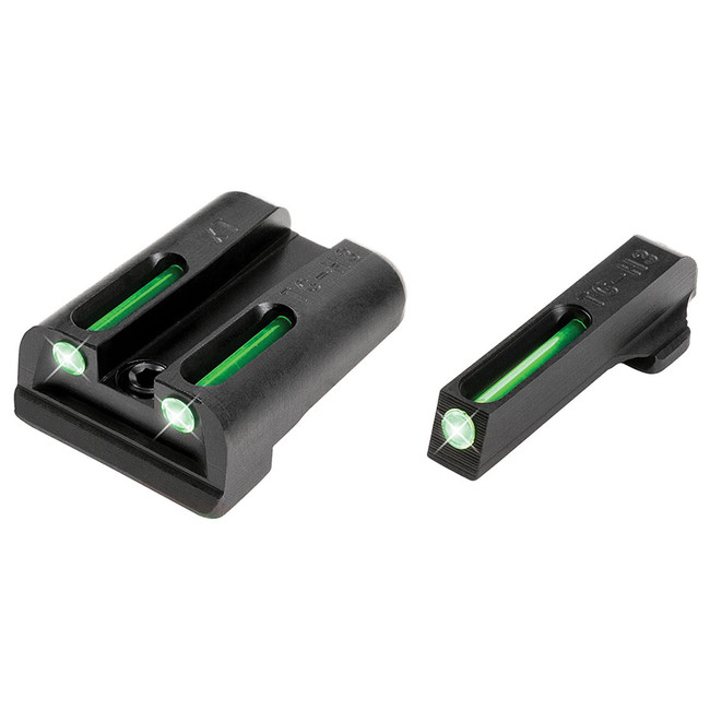 TruGlo TG131XT TFO  Green/Tritium/Fiber Optic Front Sight-Green/Tritium/Fiber Optic Rear Sight Springfield Armory XD