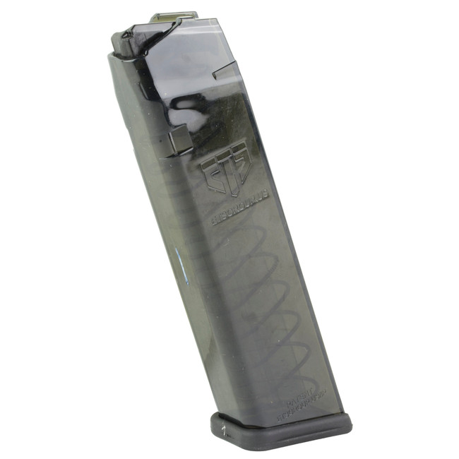 ETS 10mm Auto Magazine 20 Round Carbon Smoke Fits Glock 20 29 40 - SMK-GLK-20-20 - 850016478627
