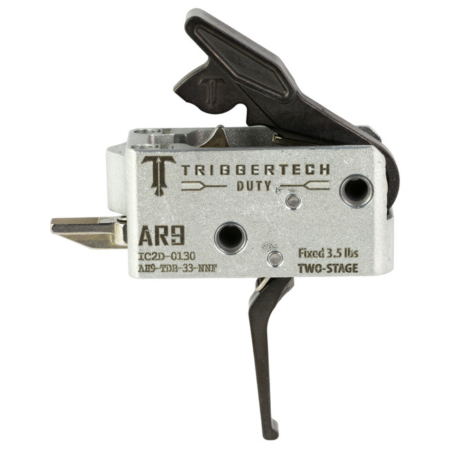 Trigger Tech Duty Flat Trigger Two-Stage 3.50 lbs Draw Weight Fits AR-9 - AH9TDB33NNF - 885768003766